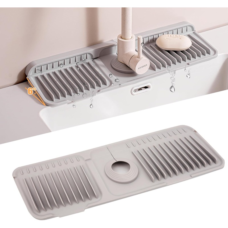 Silicone Tap Washer - حصيرة سيليكون للمطبخ لمنع تناثر الماء