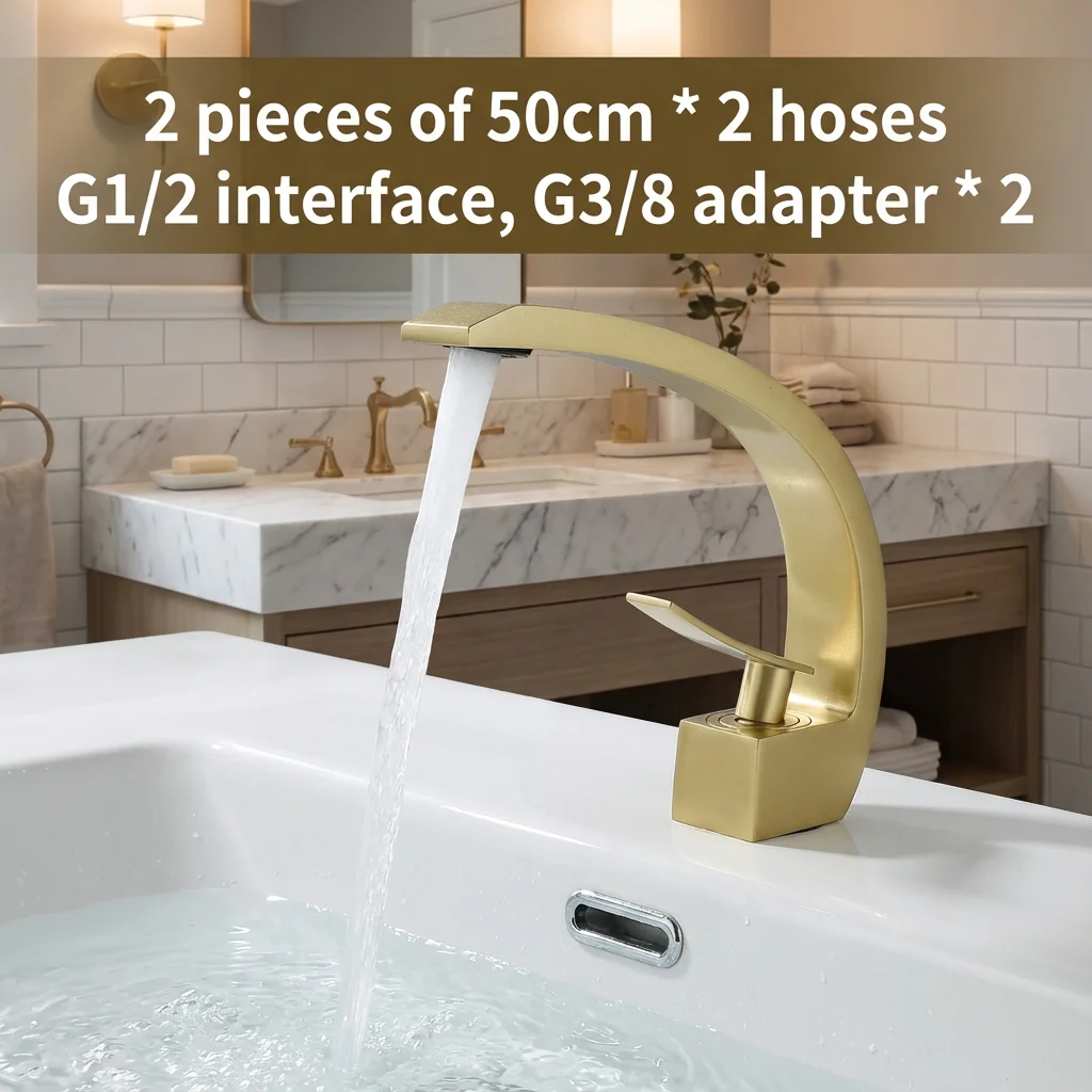 Silicone Tap Washer - حنفية حوض عصرية فاخرة بمقبض واحد