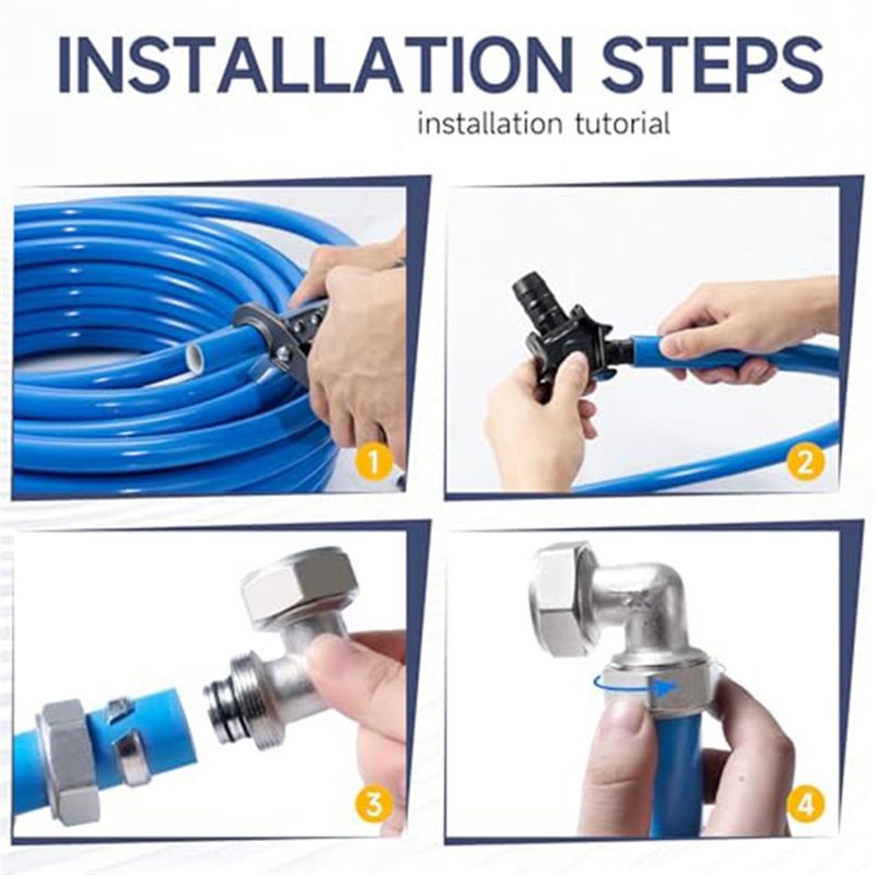 مجموعة من 4 قطع من وصلات خطوط  - مراجعة Compression Fitting Brass وسعره