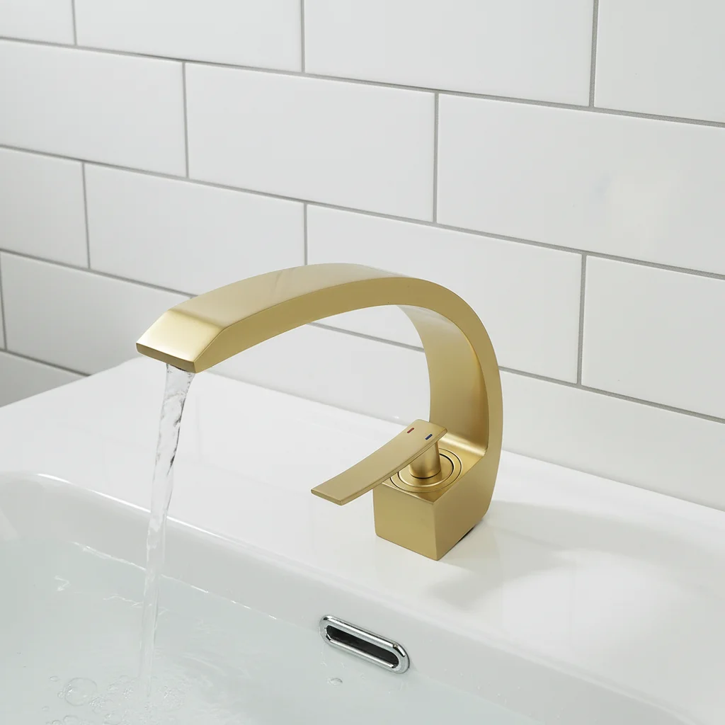حنفية حوض عصرية فاخرة بمقبض وا - مراجعة Silicone Tap Washer وسعره