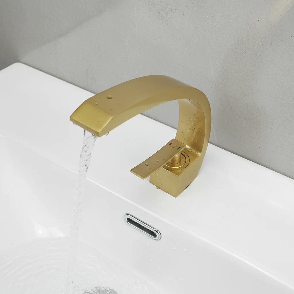 حنفية حوض عصرية فاخرة بمقبض وا - مراجعة Silicone Tap Washer وسعره