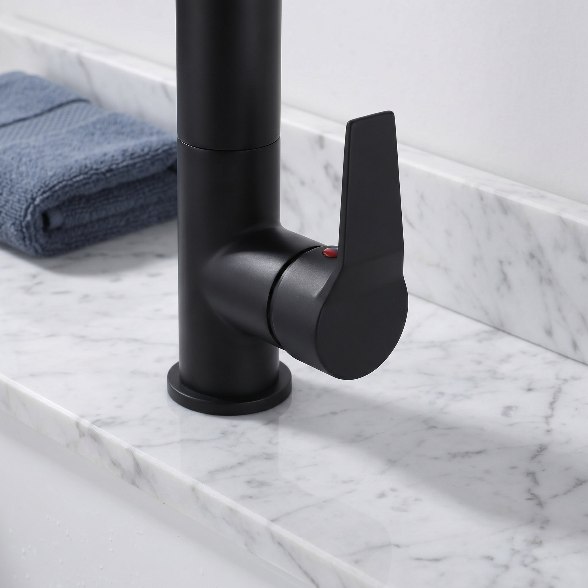 مقبض صنبور حوض أسود غير لامع ب - مراجعة Basin Mixer Cartridge وسعره