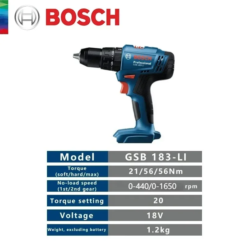 مثقاب بوسش GSB 183-LI الاحتراف - مراجعة Bosch Drill Gsb 18V وسعره